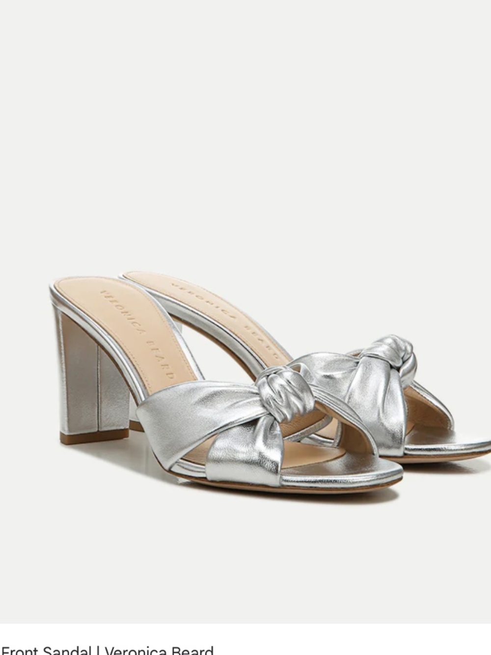 Veronica Beard Ganita Knot-Front Sandal